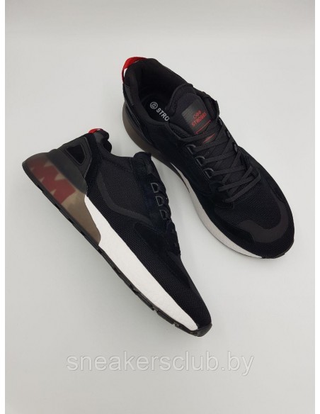 Кроссовки мужские Strobbs летние / весенние / текстильные / черные